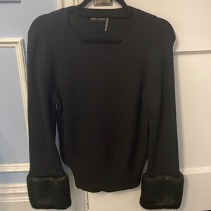 Stella+Lorenzo Fur Sweater